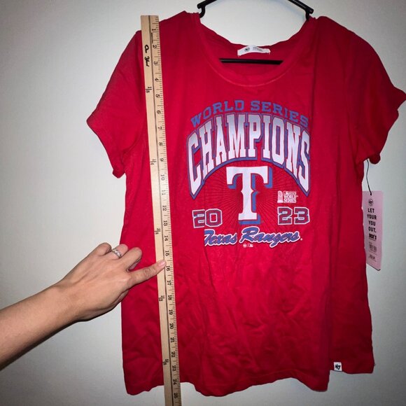 2023 Texas Rangers World Series Champions T-Shirt Womens, Medium - Picture 5 of 9
